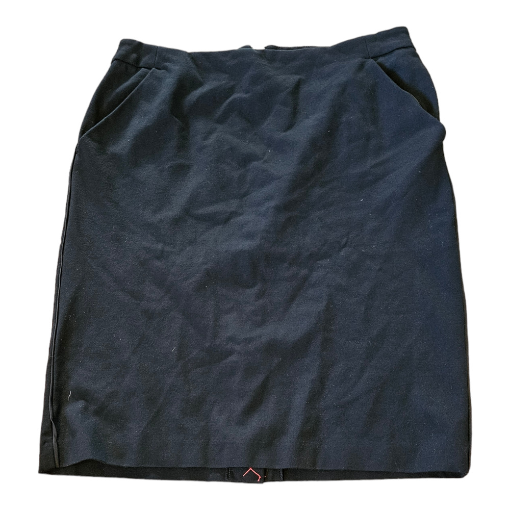 A New Day Size 12 Black Zip Closure Mini Skirt